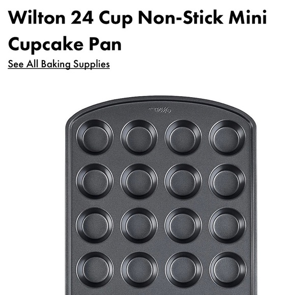 Wilton Other - WILTON 24 cup Nonstick Mini Cupcake Pan EUC